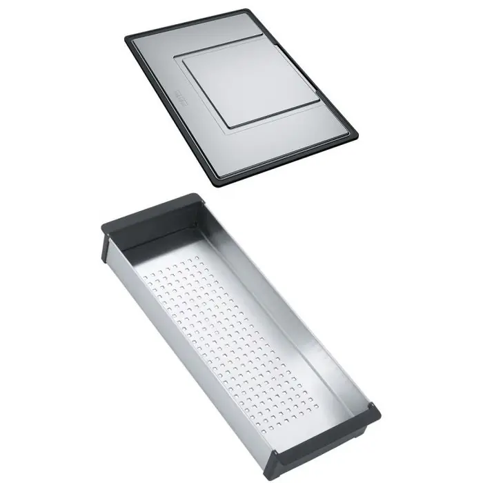 Set accessoires cuves Mythos Inox égouttoir + panier égouttoir – Franke Nouvelle Collection