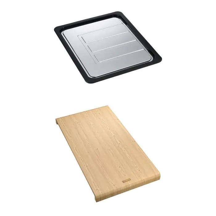 Pas Cher Set accessoires cuves Maris 110/160/120 + Armonia Inox / évier Centro Fragranit (égouttoir + planche) – Franke