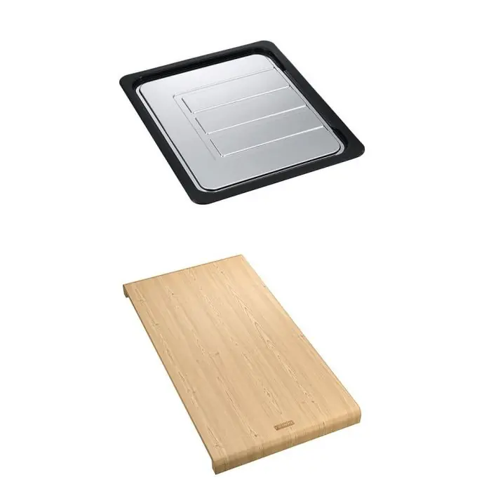 Super Prix Set accessoires cuves Domus Tectonite égouttoir + planche en bambou – Franke