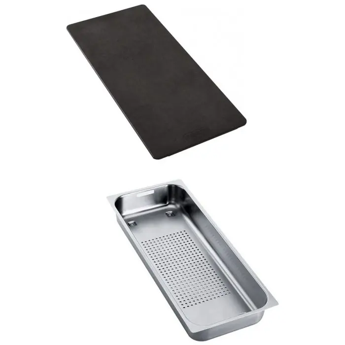 Must-Have Set accessoires éviers Mythos Inox panier égouttoir + planche synthétique – Franke