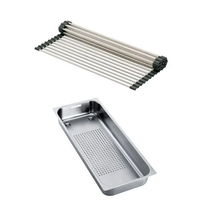 Paiement Sécurisé Set accessoires éviers Smart Inox Rollmat + panier égouttoir – Franke