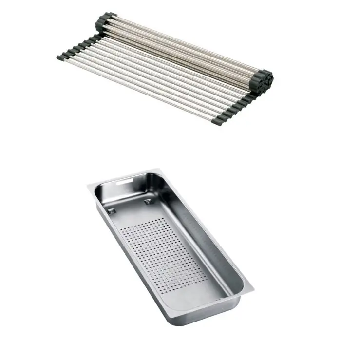 Satisfait Ou Remboursé Set accessoires éviers Mythos Fragranit Rollmat + panier égouttoir – Franke