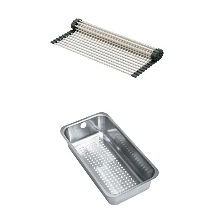Authentique Set accessoires éviers Basis 651 – Fragranit Rollmat + panier égouttoir – Franke