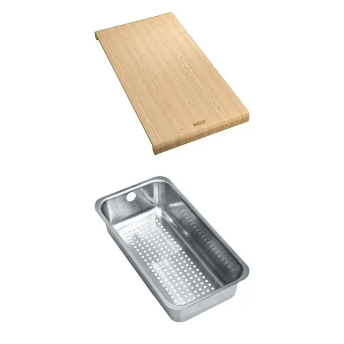 Set accessoires éviers Basis 651 – Fragranit panier égouttoir + planche – Franke Promotion Saisonnière