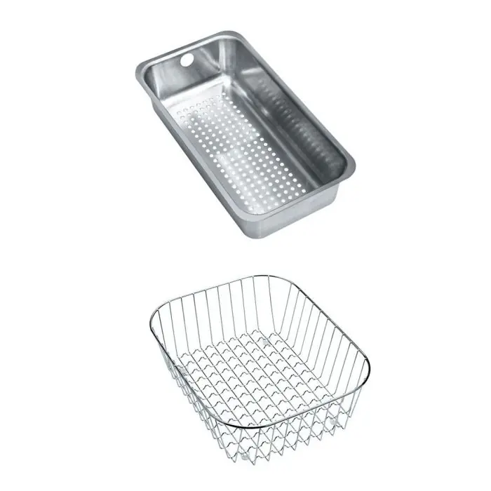 Set accessoires éviers Basis 651 – Fragranit panier égouttoir + panier fil inox – Franke Nouveauté