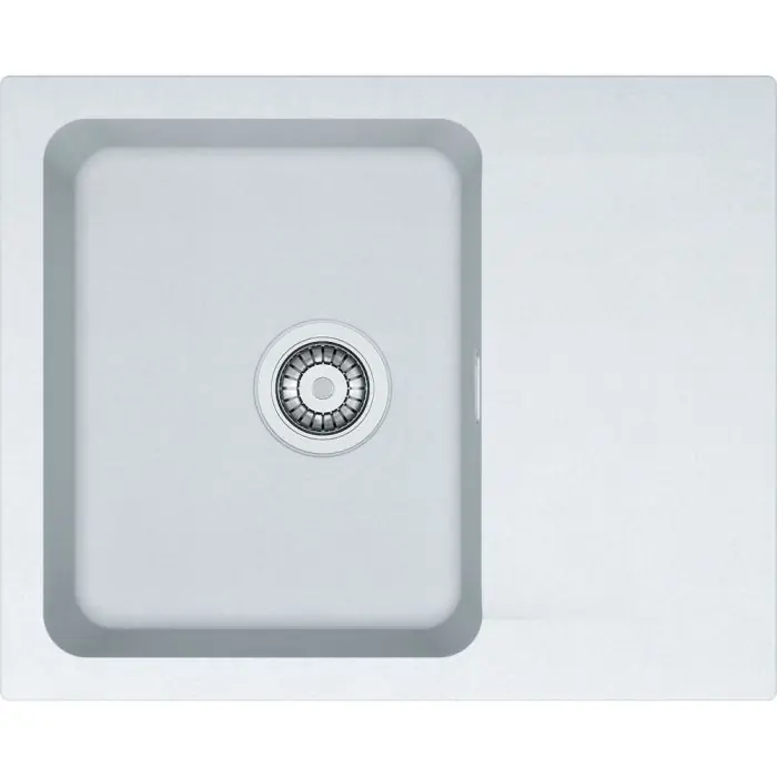 Évier Orion Tectonite OID 611-62 – blanc artic – 620 x 500 x 180 mm – sous-meuble 45 cm – vidage manuel – Franke Offre Du Jour