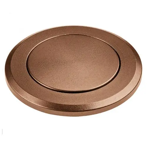 Marque Bouton push rond cuivre pour éviers de cuisine Franke