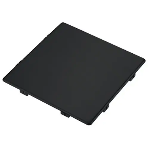 Seulement Aujourd&rsquo;hui Cache bonde carré noir mat pour cuve sous plan Kubus 110 – Franke