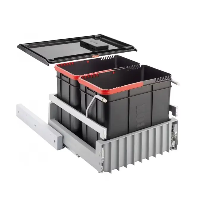 Prix Promo Poubelle Sorter Duo 45 – sur porte coulissante (pour meuble de 45 cm) – Franke