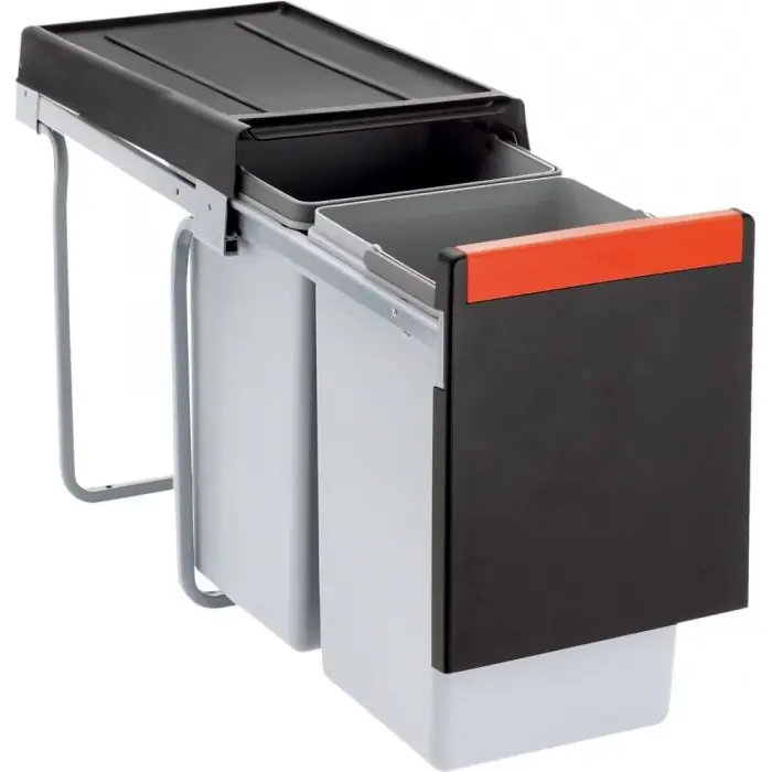 Marque Poubelle CUBE 30 (20/10L) – Ouverture manuelle (pour meuble à partir de 40 cm) – Franke