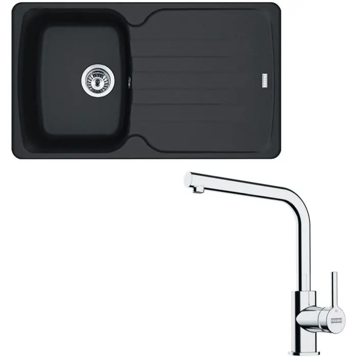 Must-Have Pack évier Antea Fragranit onyx 860 x 500 x210 mm + mitigeur Lina L – Franke