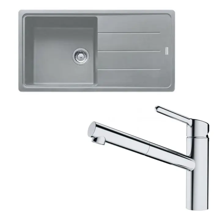 Pack évier XL Antea Fragranit stone 970 x 500 x 200 mm + mitigeur Orbit douchette – Franke Affaire À Saisir