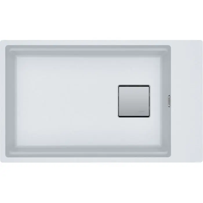 Cuve Kubus 2.0 Fragranit KNG 110-62 - Blanc Artic - Bonde Automatique - 760 x 460 x 200 mm - Franke Dernier Modèle