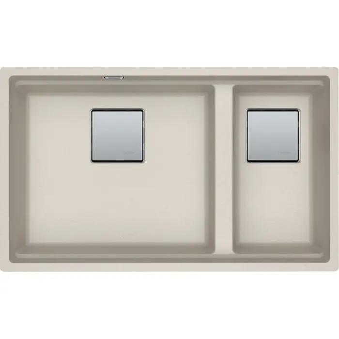 Cuve Kubus 2.0 Fragranit KNG 120 – Café crème – Bonde Automatique – 760 x 460 x 200/200 mm – Franke Marque