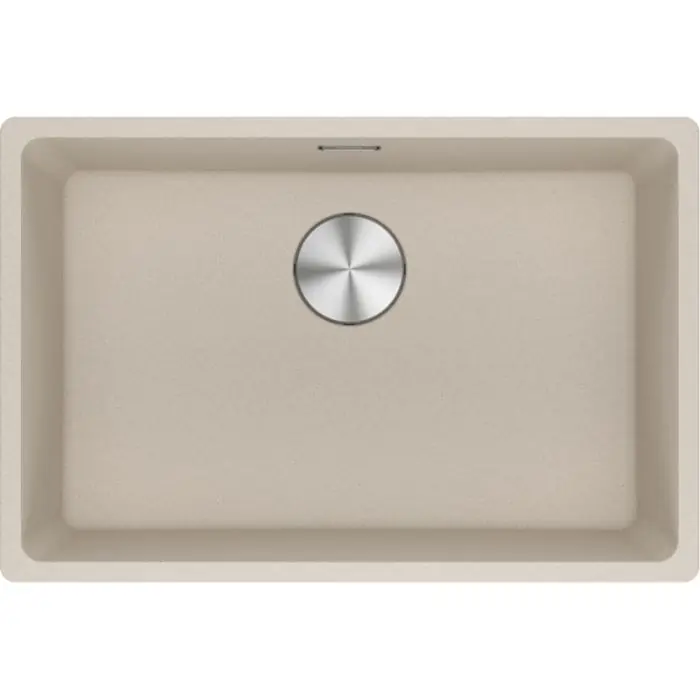 Prix Réduit Cuve Maris Fragranit MRG 110-62 - Café crème - Bonde Automatique - 653 x 433 x 200 mm (sous-meuble 70 cm) - Franke