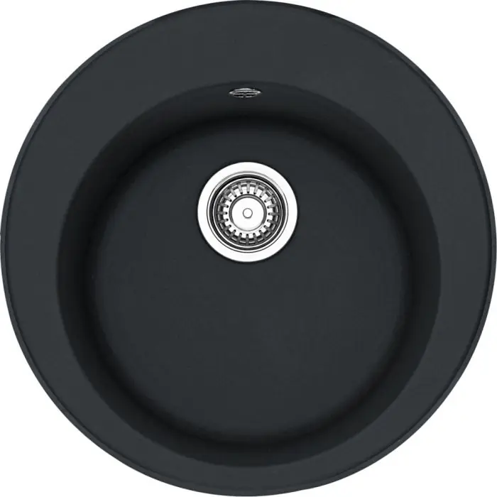 Cuve Rotondo Fragranit ROG 610-51 - Noir Mat - Automatique - Ø510 x 200 mm (sous-meuble 45 cm) - Franke Offre Spéciale