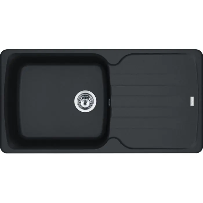 Évier Antea Fragranit AZG 611-XL - noir mat - Manuel - 970 x 500 x 210 mm (sous-meuble 60 cm) - Franke Populaire