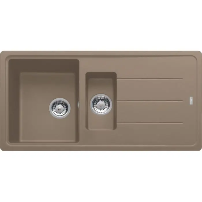 Bon Marché Évier Basis Fragranit BFG 651 - oyster - manuel - 970 x 500 x 200/100 mm (sous-meuble 60 cm) - Franke