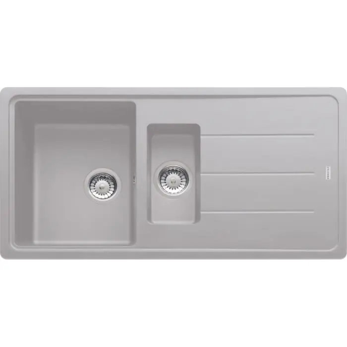 Must-Have Évier Basis Fragranit BFG 651 - platinum - manuel - 970 x 500 x 200/100 mm (sous-meuble 60 cm) - Franke