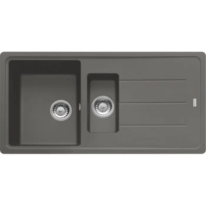 Évier Basis Fragranit BFG 651 – stone – manuel – 970 x 500 x 200/100 mm (sous-meuble 60 cm) – Franke Populaire