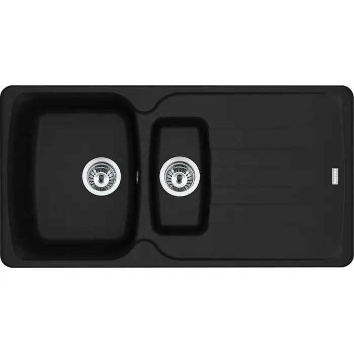 Petit Prix Évier Antea Fragranit AZG 651 - Noir Mat - Manuel - 970 x 500 x 210/115 mm (sous-meuble 60 cm) - Franke