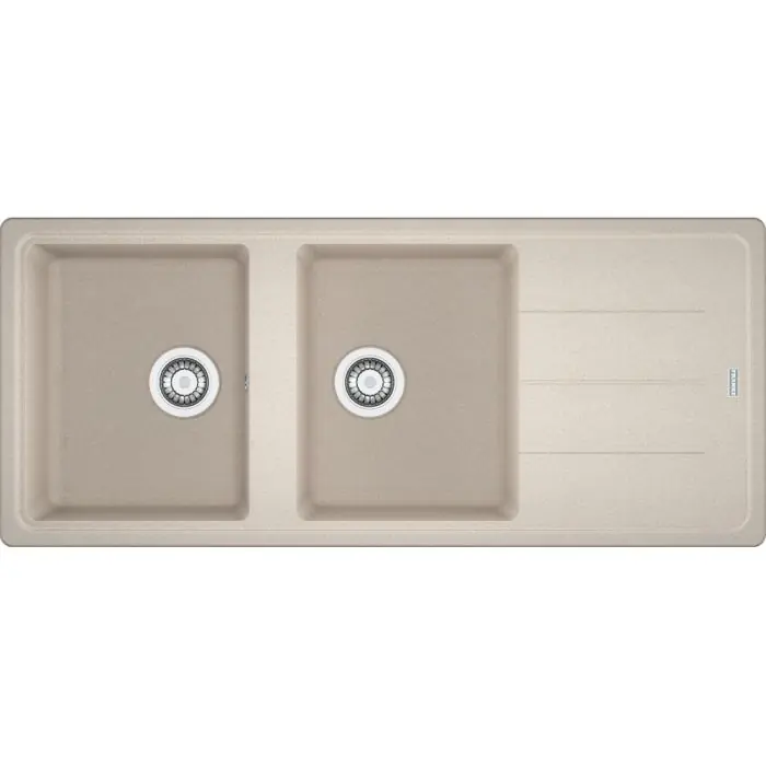 Expédition Rapide Évier Basis Fragranit BFG 621 - café crème - manuel - 1160 x 500 x 200 mm (sous-meuble 80 cm) - Franke