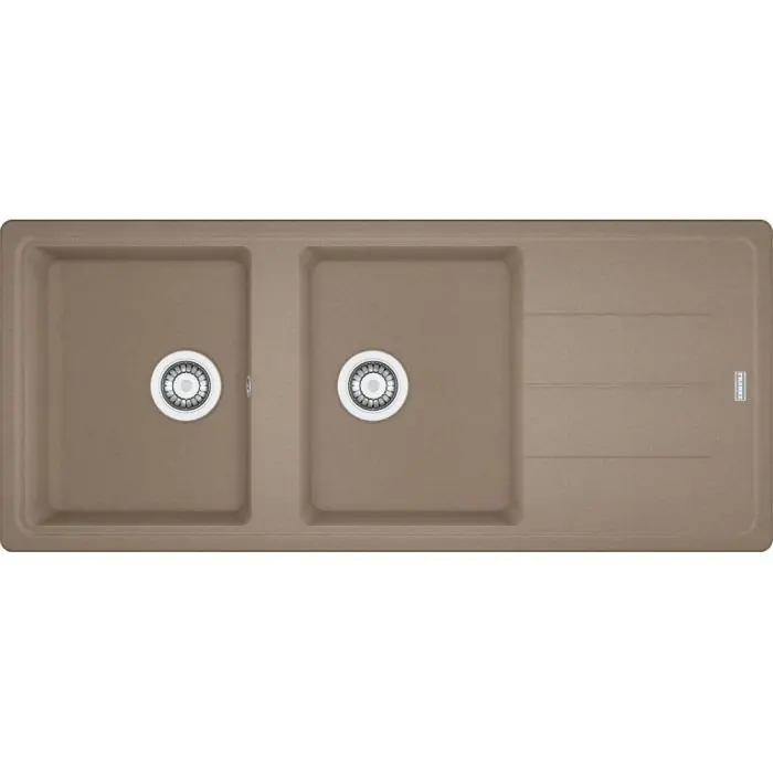 Vente Flash Évier Basis Fragranit BFG 621 - Oyster - manuel - 1160 x 500 x 200 mm (sous-meuble 80 cm) - Franke