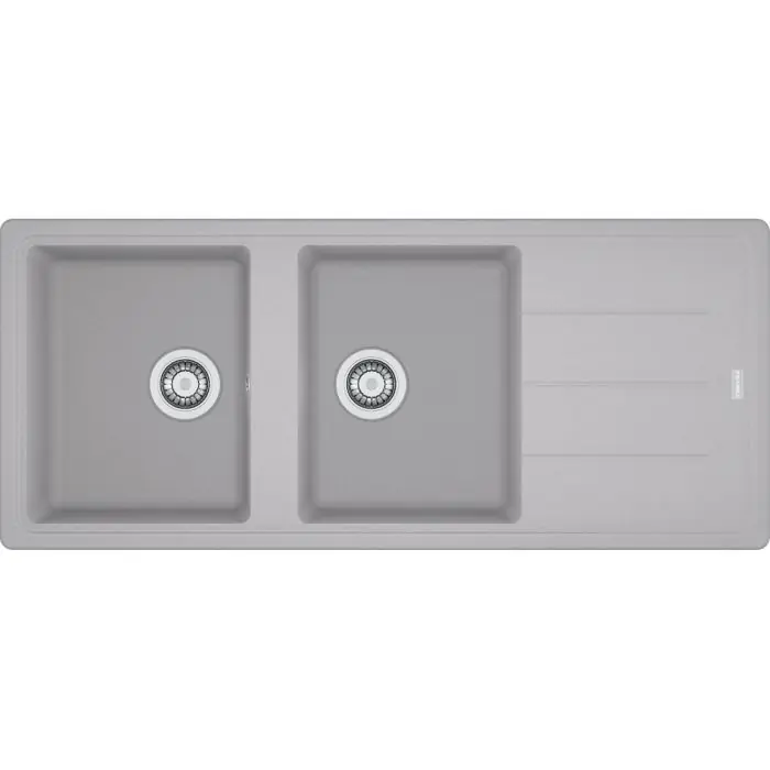 Expédition Rapide Évier Basis Fragranit BFG 621 – platinum – manuel – 1160 x 500 x 200 mm (sous-meuble 80 cm) – Franke
