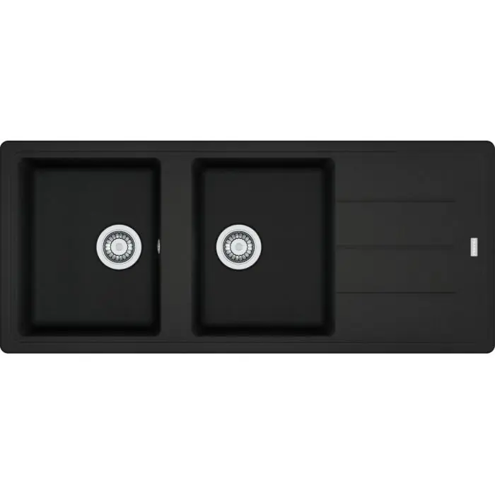 Promotion Évier Basis Fragranit BFG 621 - noir mat - manuel - 1160 x 500 x 200 mm (sous-meuble 80 cm) - Franke