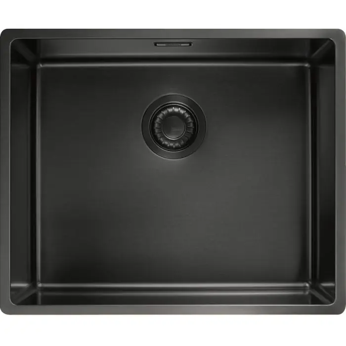 Cuve Mythos Masterpièce BXM 110-50 anthracite 540 x 450 x 200 mm - sous-meuble 60 cm - vidage automatique - Franke Nouvelle Collection