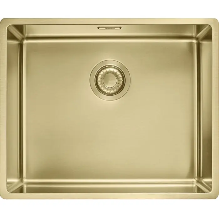 Cuve Mythos Masterpièce BXM 110-50 reflet d‘or 540 x 450 x 200 mm - sous-meuble 60 cm - vidage automatique - Franke Usine Directe