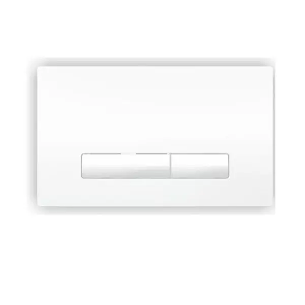 Vente Flash Plaque de commande Glam double débit blanche en ABS – Regiplast