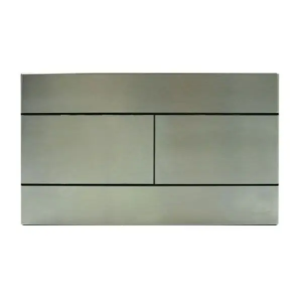 Seulement Aujourd&rsquo;hui Plaque de commande 3/6L Casino mécanique double débit – inox – Regiplast