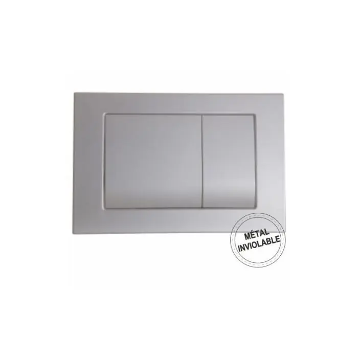 Plaque de commande 3/6L 172 métal mécanique double débit – chromée – Regiplast Seulement Aujourd&rsquo;hui