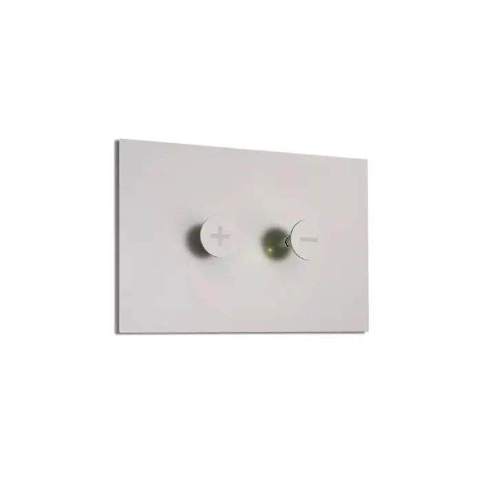 Affaire À Saisir Plaque de commande 3/6L TRUMPET pneumatique double débit – inox brossé – Regiplast