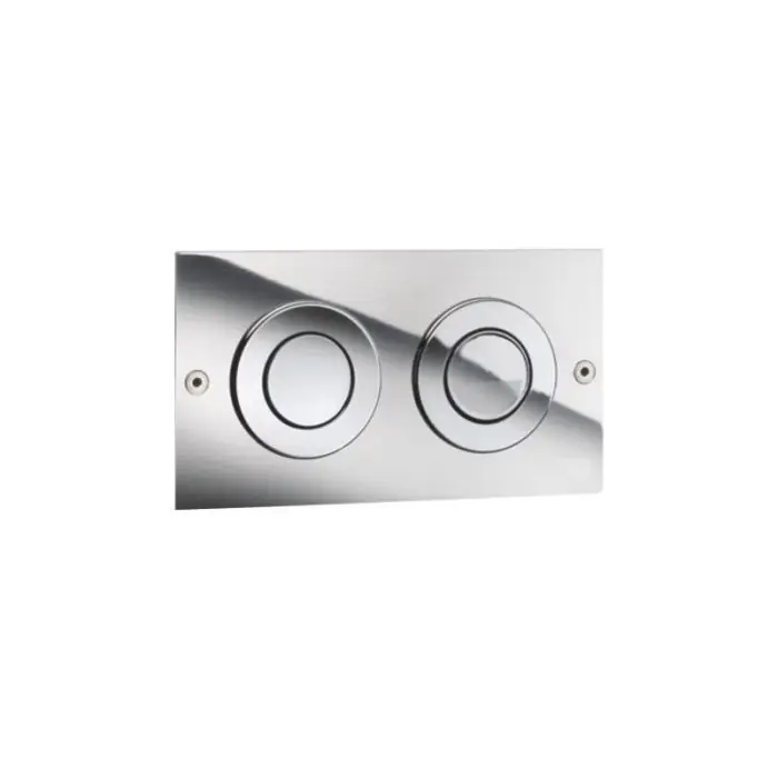 Must-Have Plaque de commande 3/6L MINI TREND pneumatique double débit – inox brossé – Regiplast