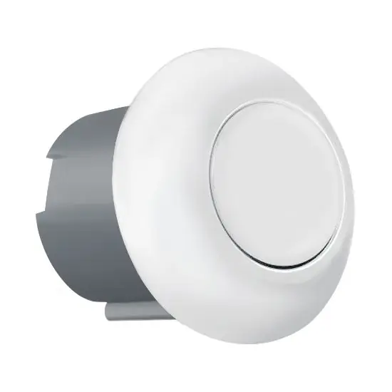 Acheter En Ligne Poussoir de commande pneumatique simple débit à encastrer – blanc – Regiplast