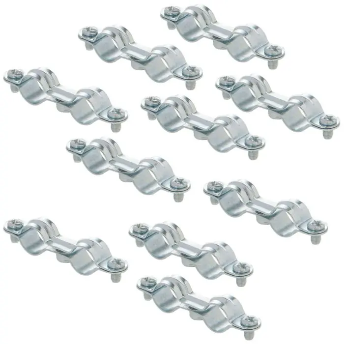 Certifié 10 colliers double M7x150 - Tube Ø12 - Arcanaute