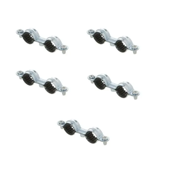 5 colliers isophonique double M7 x 150 pour tube Ø22 - Arcanaute Expédié Aujourd'hui
