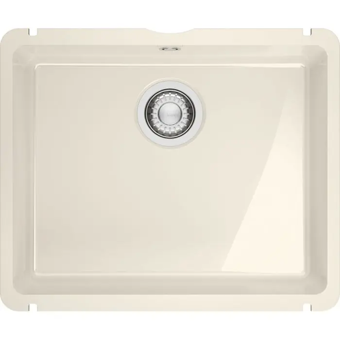 Évier de cuisine Kubus Fraceram KXK 110-51 vanilla – 545 x 454 mm – sous-meuble 60 cm – vidage manuel – Franke Bon Plan