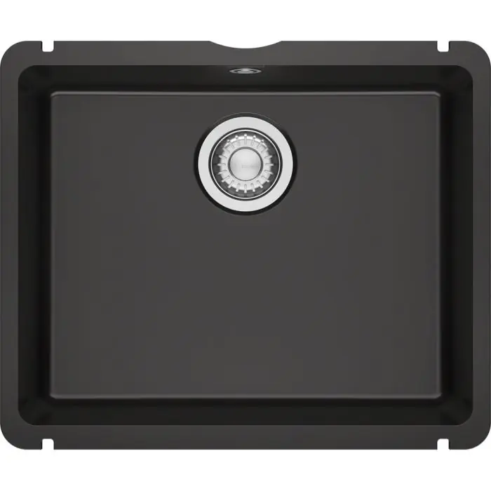Évier de cuisine Kubus Fraceram KXK 110-51 anthracite – 545 x 454 mm – sous-meuble 60 cm – vidage manuel – Franke Bon Plan