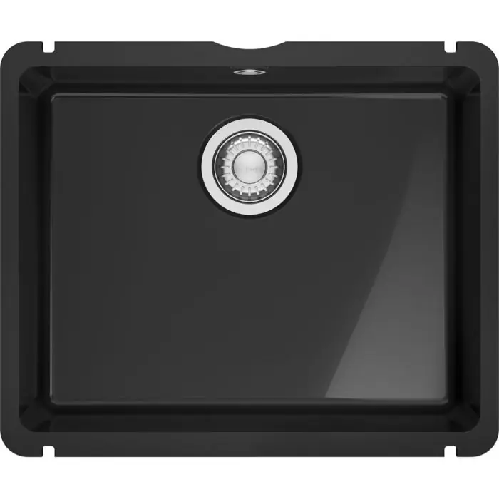 Offre Spéciale Évier de cuisine Kubus Fraceram KXK 110-51 onyx - 545 x 454 mm - sous-meuble 60 cm - vidage manuel - Franke