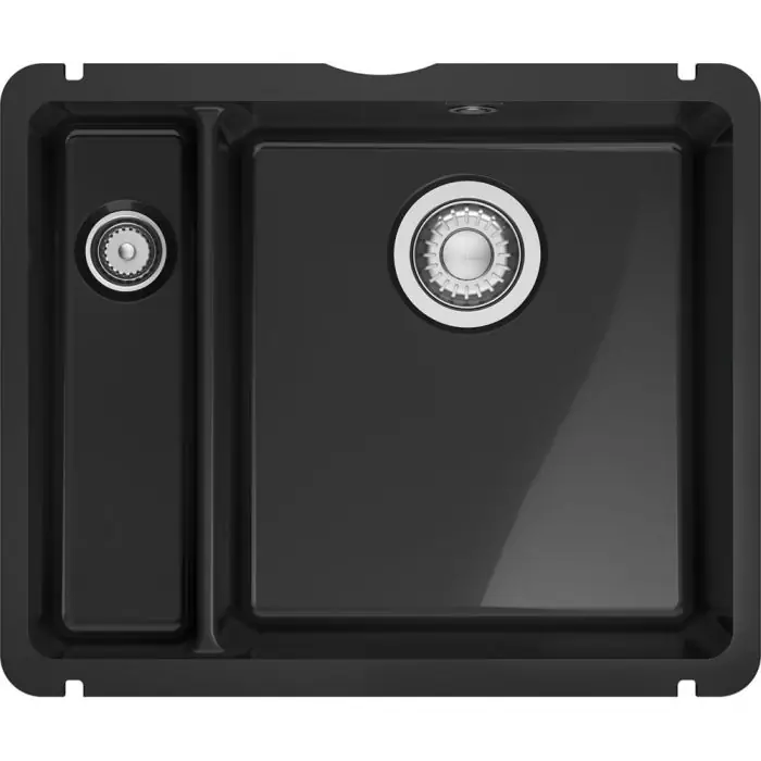 Évier de cuisine Kubus Fraceram KXK 160-37-12 onyx – 545 x 454 mm – sous-meuble 60 cm – vidage manuel – Franke Seulement Aujourd&rsquo;hui