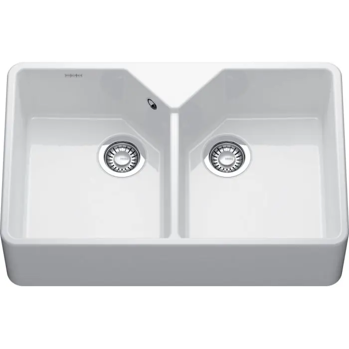 Évier de cuisine en céramique Belfast BFK 720-36-36 blanc - 793 x 489 mm - sous-meuble 80 cm - vidage manuel - Franke Promotion Saisonnière