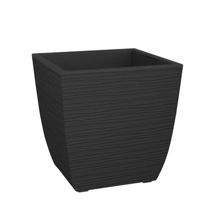Pot carré DIVA STONE , 43,5 x 43,5 x 44,2 cm, 42 L - EDA Nouvel Arrivage
