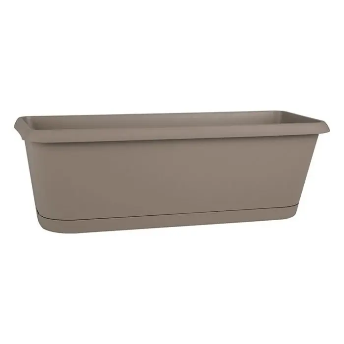 Jardinière CHORUS Taupe, 58,8 x 18,8 x 16,1 cm, 11,6 L – EDA Dernière Chance