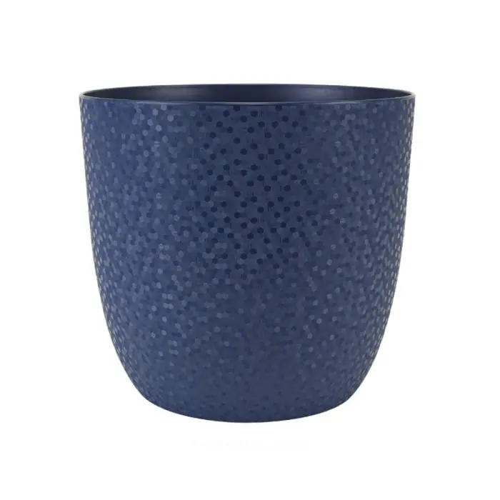 Bon Plan Cache-pot OPALE Bleu profond, 29,5 x 27,1 cm, 14,8 L – EDA