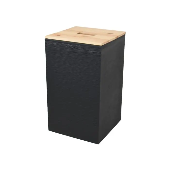 Meilleur Choix Coffre à granulés Jura Montania carré Stone 36 L, capacité 20 kg - EDA