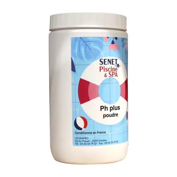 Super Prix pH plus poudre, augmentation du pH – Boite de 1kg – SENET Piscine