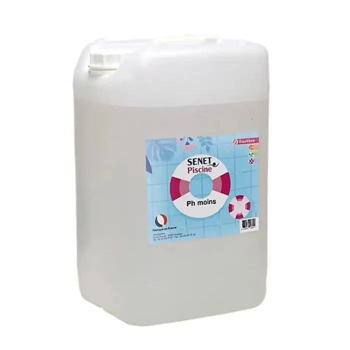 pH moins concentré, Diminution du pH – Bidon de 10L – SENET Piscine Commander Vite
